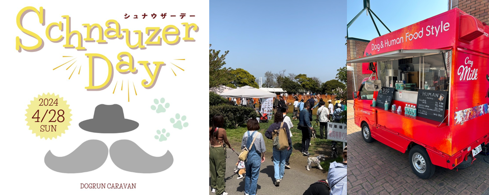 4/28(日)ドッグラン・ラボイベント(シュナウザーDAY)に参加しました。愛犬の熱中症予防にCozy Milk(糀甘酒)。これからが本当に必要な季節。